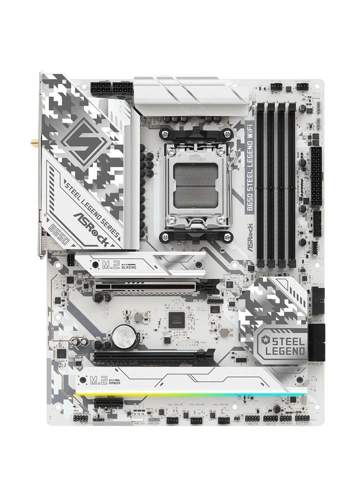 B650 Steel Legend WiFi (AM5/B650, 4*DDR5, 2xPCIex16, HDMI/DP, 4xSATA,3xM.2, 2.5GLan, ATX) ASRock (394577111)