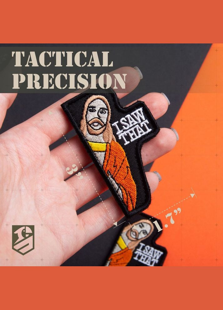 Набор шевронов 2 шт. с липучкой I Saw That 4,3х7,6 см вышитый патч нашивка шеврон IDEIA (333034929)