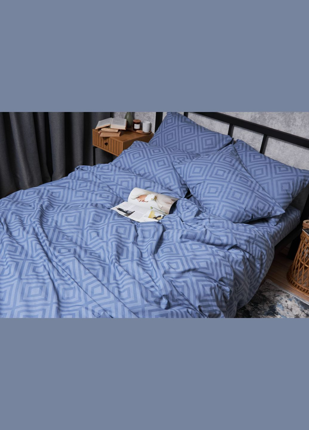 Комплект постільної білизни Бязь Gold Люкс «» Сімейні 143х210х2 наволочки 2х40х60 (MS-820004645) Moon&Star Crystal (293147923)