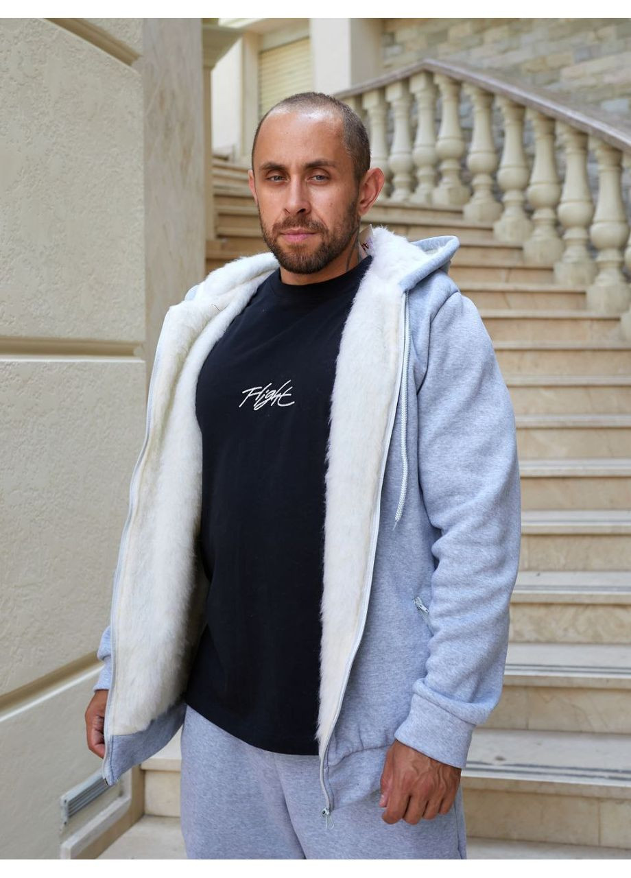 Мужской утепленный костюм из тринитки на флисе — ЗАМЕРЫ В ОПИСАНИИ Vione (370655202)