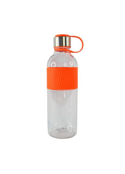 Пляшка для води (20222LA-06) Line Art Limpid 850 мл помаранчевий (369879878)