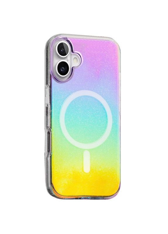 Чехол TPU Galaxy Sparkle (MagFit) для Apple iPhone 16 (6.1") Хроматический Epik (372972793)
