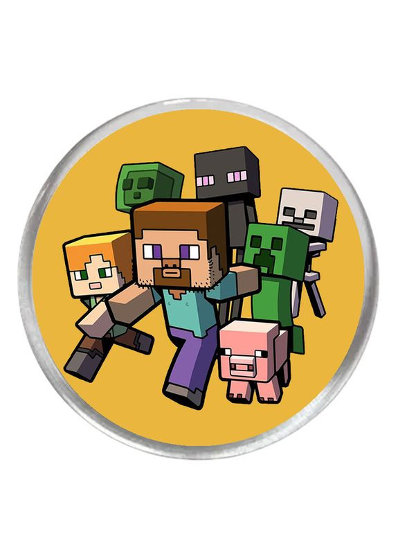 Акриловий значок з друком "MINECRAFT" №1 (27995) No Brand (351592200)