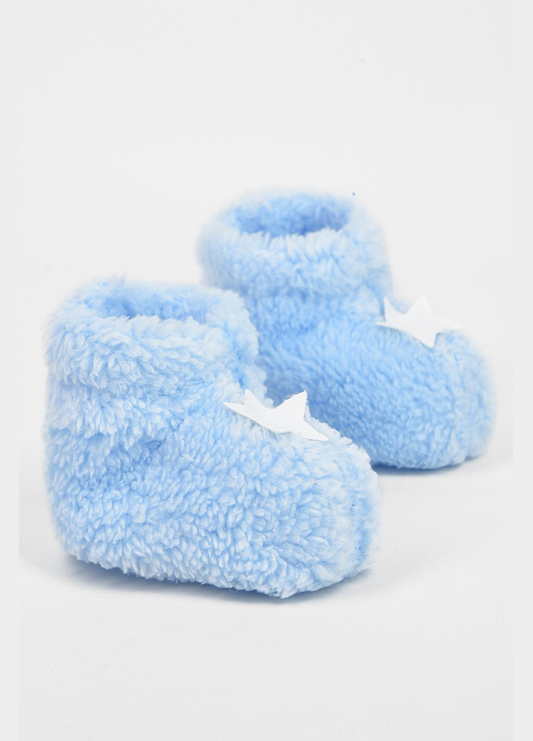Пінетки дитячі для хлопчика махрові блакитного кольору Let's Shop (315316807)