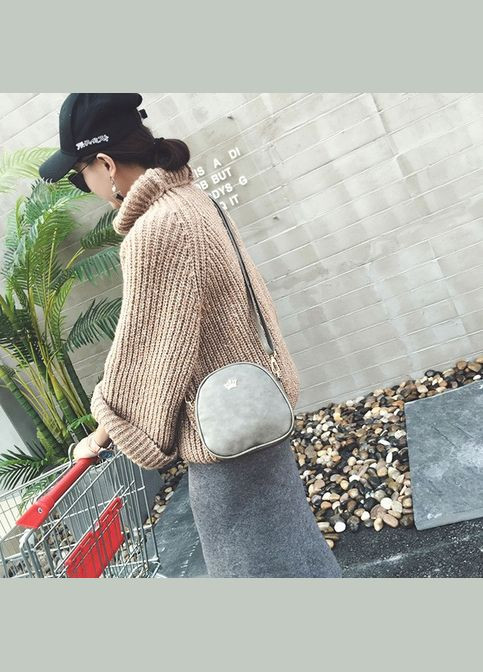 Женская мини-сумка с короной через плечо, маленькая сумочка для девочек экокожа корона Хаки(BRT) Brettani (336552275)