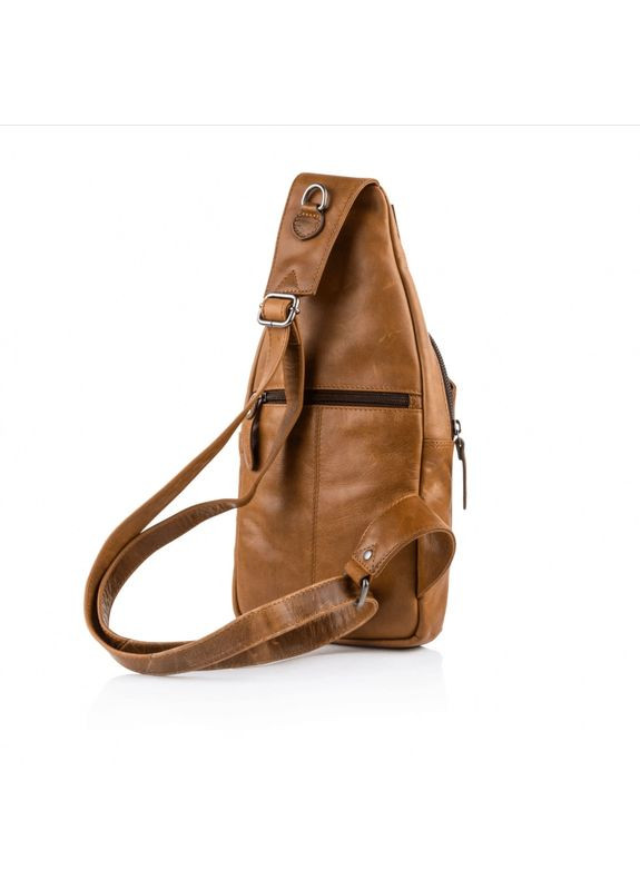 Шкіряна сумка-слінг терракотового кольору HB6101Brown HILL BURRY (303829679)