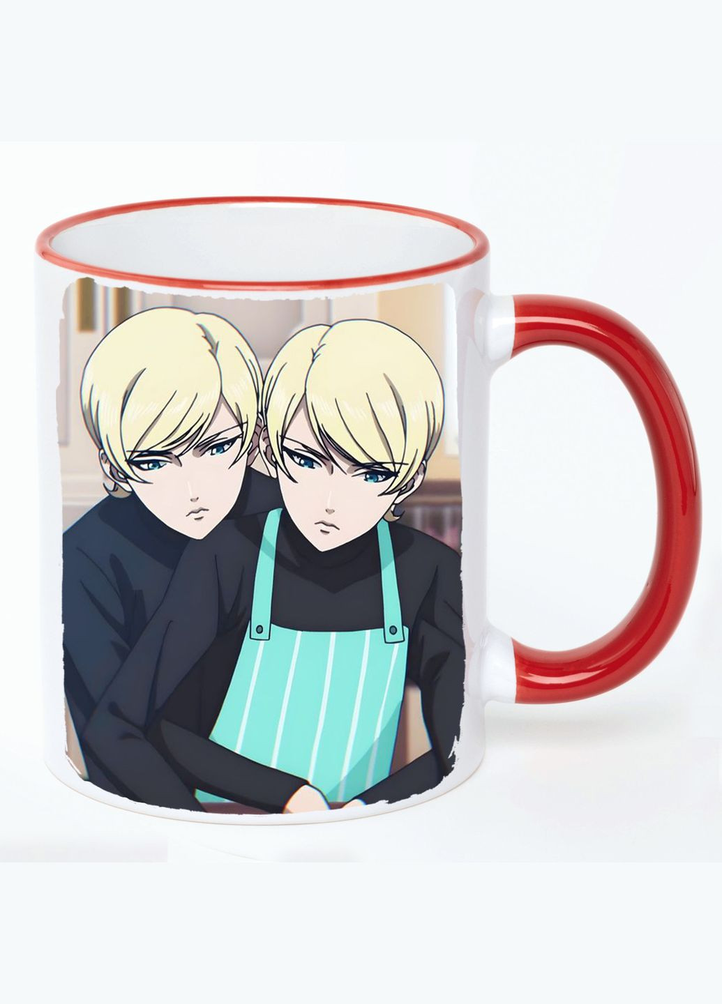 Чашка Миги і Далі Аніме #001 (кухоль, кухоль) Біла з Червоною ручкою 330 мл No Brand (322715508)