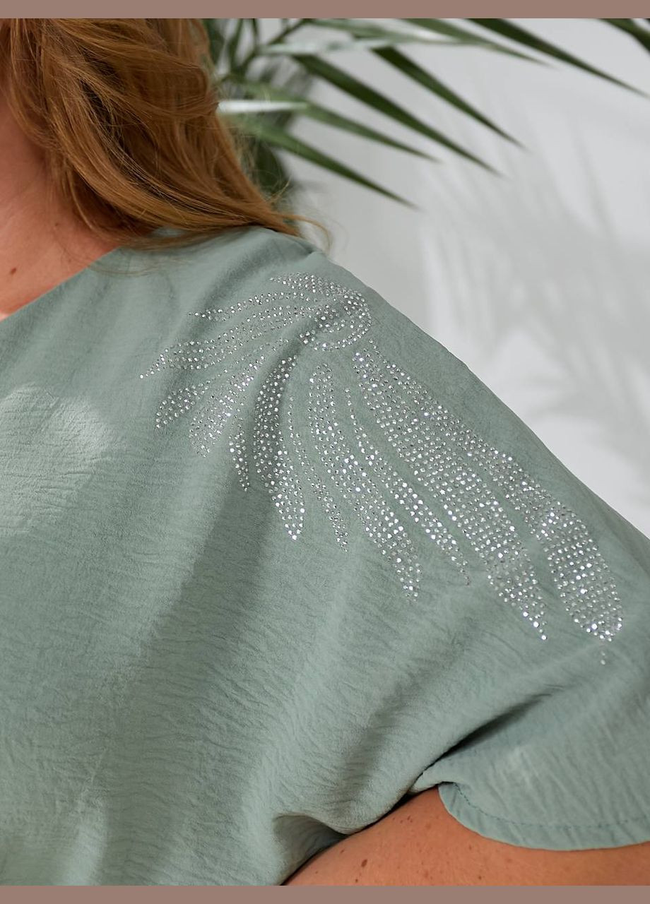 Оливковое повседневный, кэжуал женское платье с кулиской Style Point однотонное