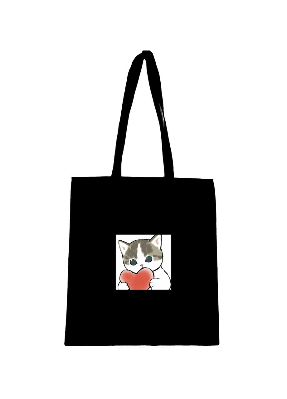 Еко сумка шопер з принтом " Милий котик " Handmade (292713773)