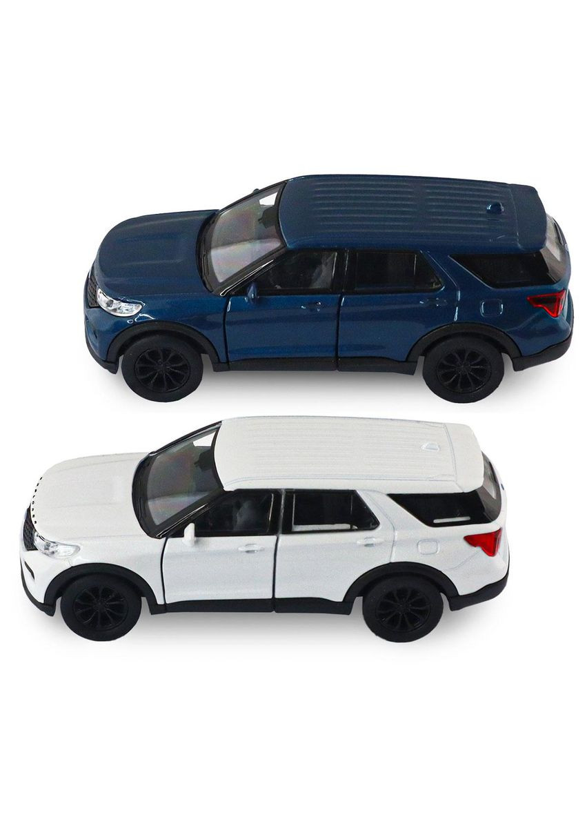 Автомодель — Ford Explorer 2023 (перламутрово-білий, блакитний металік) TechnoDrive (342752948)