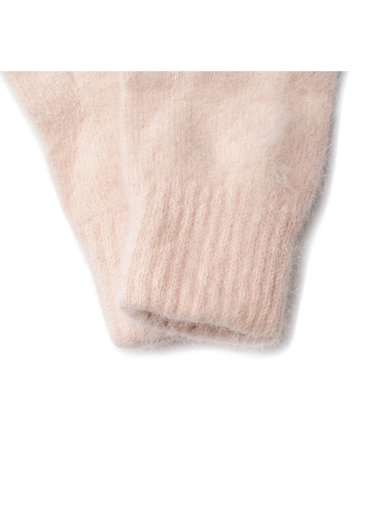 Варежки женские ангора бежевые FIONA LuckyLOOK 658-814 (322790669)