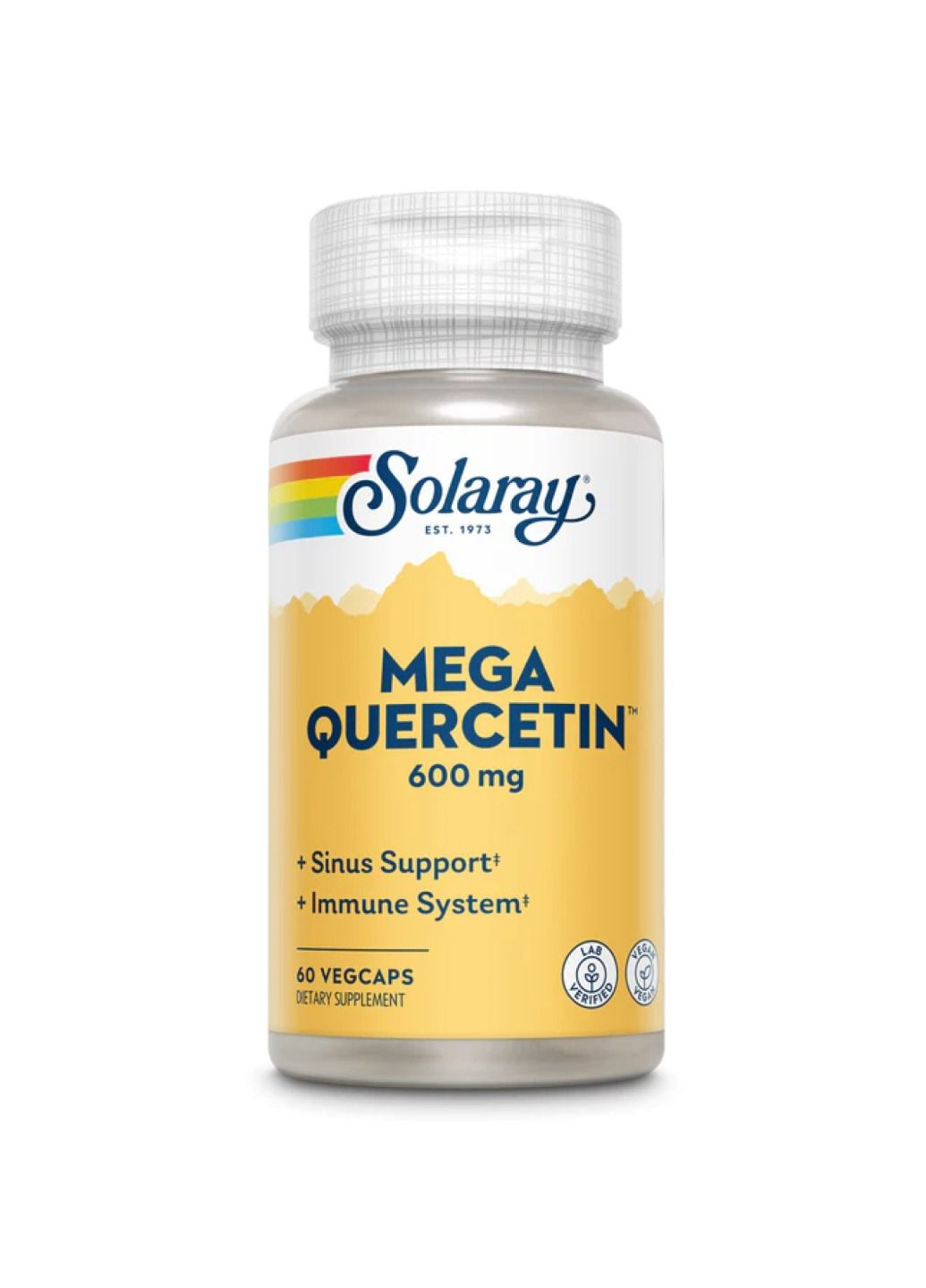 Добавка Mega Quercetin 600mg - 60 vcaps Solaray (285787865)