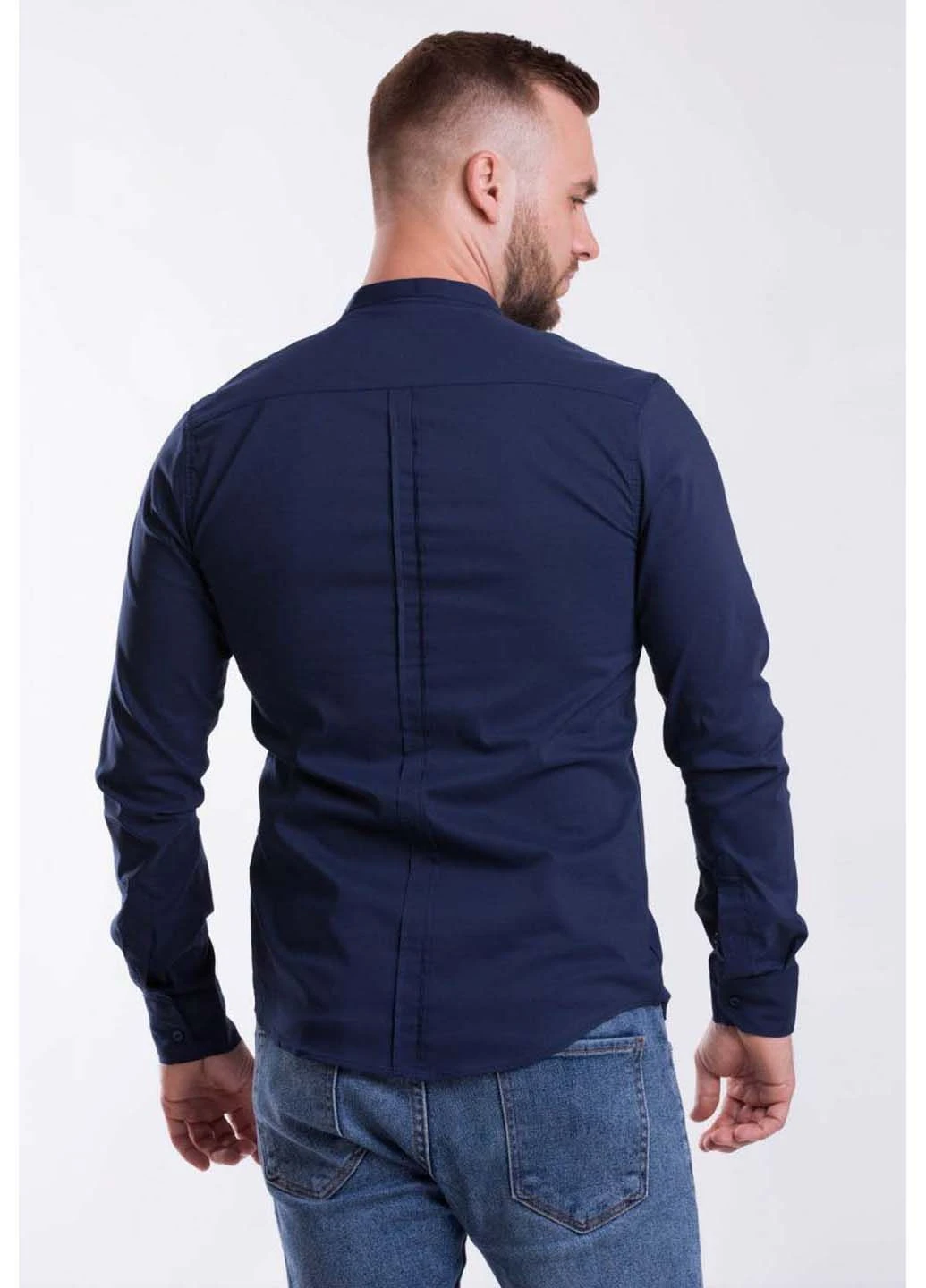 Темно-синяя повседневный, кэжуал рубашка Trend Collection