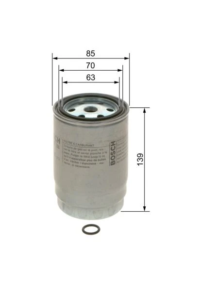 Фільтр паливний Bosch F026402255 (401634489)