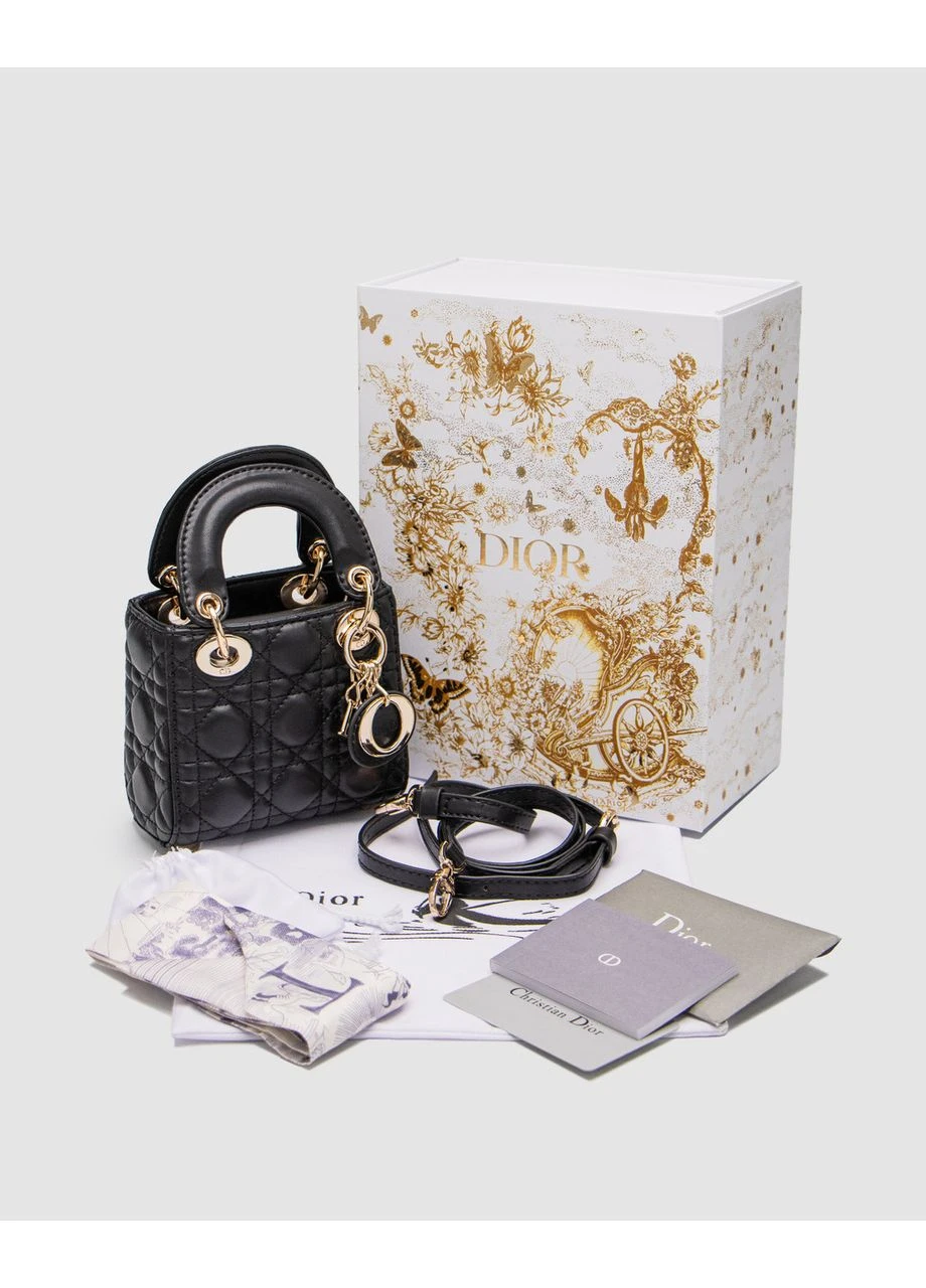Сумка DIOR Christian Micro Lady Bag Black Диор No Brand (377509613)