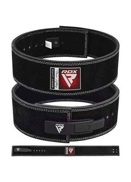 Пояс для важкої атлетики 4 Pro Liver Buckle шкіряний Black Plus M RDX (315820605)