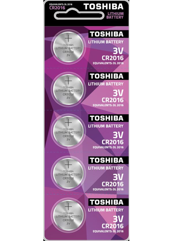 Дискова батарейка Lithium Cell 3V CR2016 Toshiba (370623891)