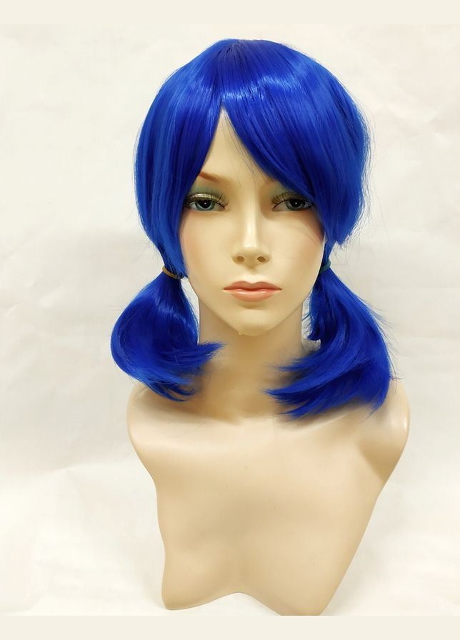 Парик каре синий аниме косплей cosplay No Brand 3648 (316322739)