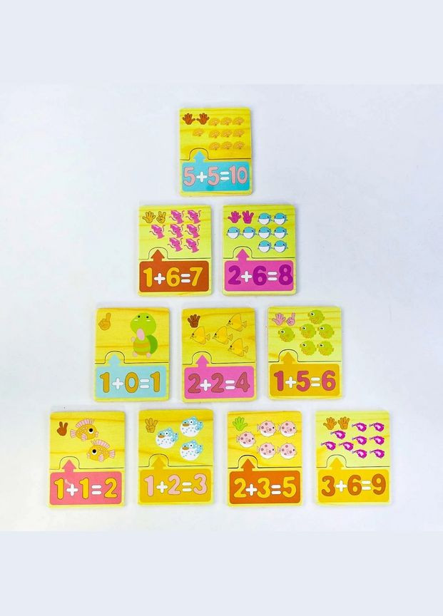 Деревянные пазлы "Математика" 7372 4FUN Game Club (6945717431096) Fun Game (293057073)