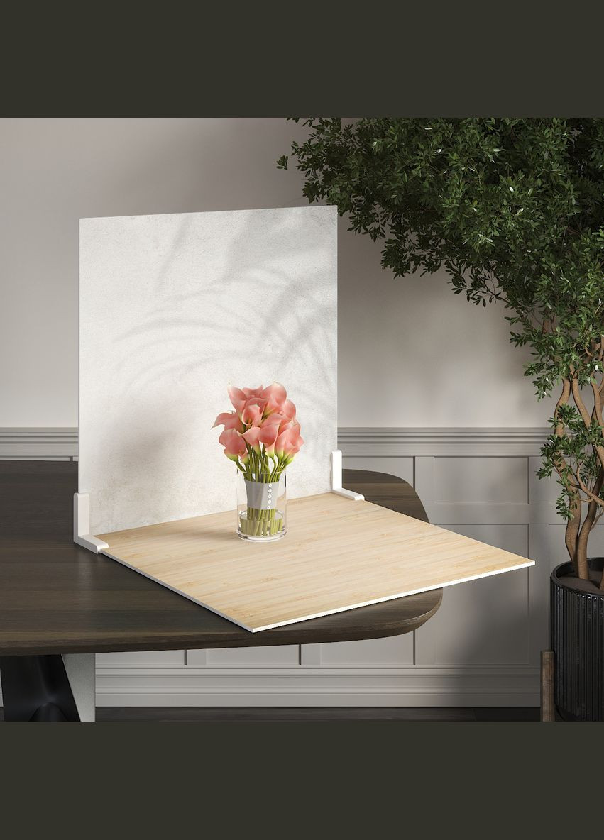 Пластиковий кутовий 2d фотофон, 40x40см - №62071 PolyPlast (354377477)