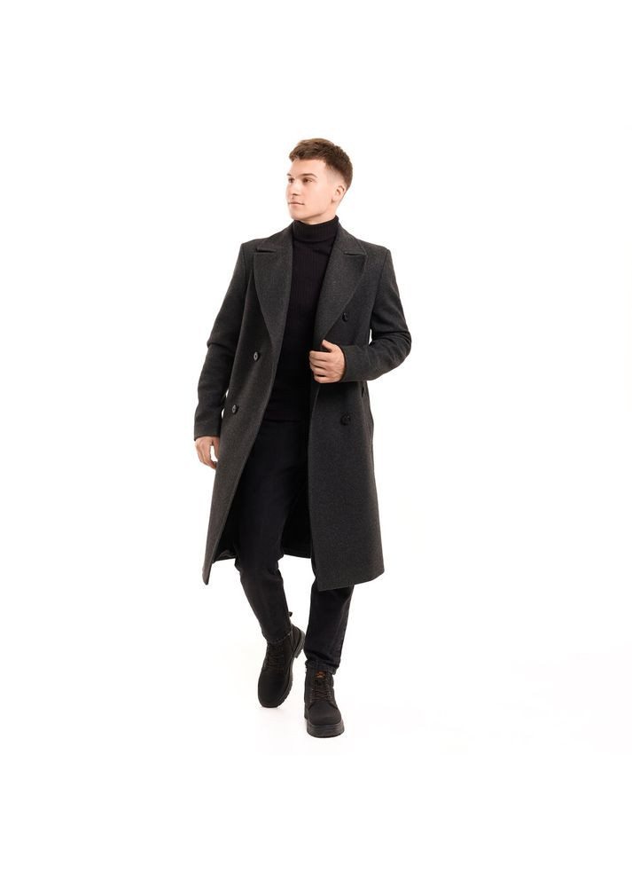 Темно-сіре демісезонне Пальто Greyford Темно-сірий Pobedov