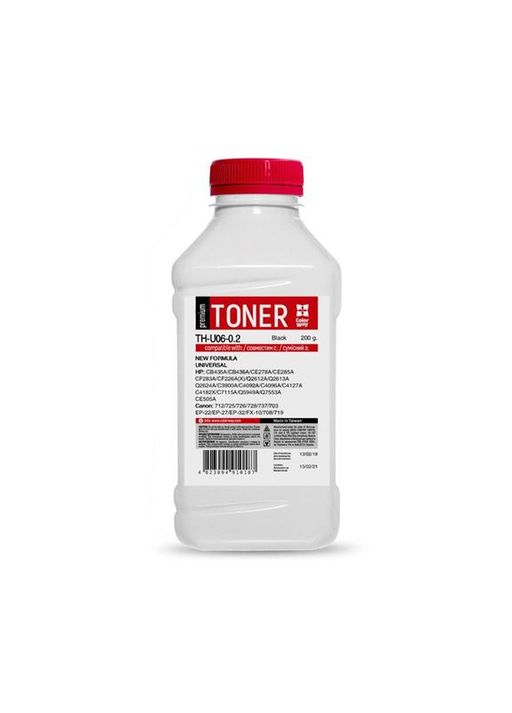 Тонер CW (TH-U06-0.2) HP LJ 1005/2035/1010/M402/426 Premium, 200г Colorway (370709768)