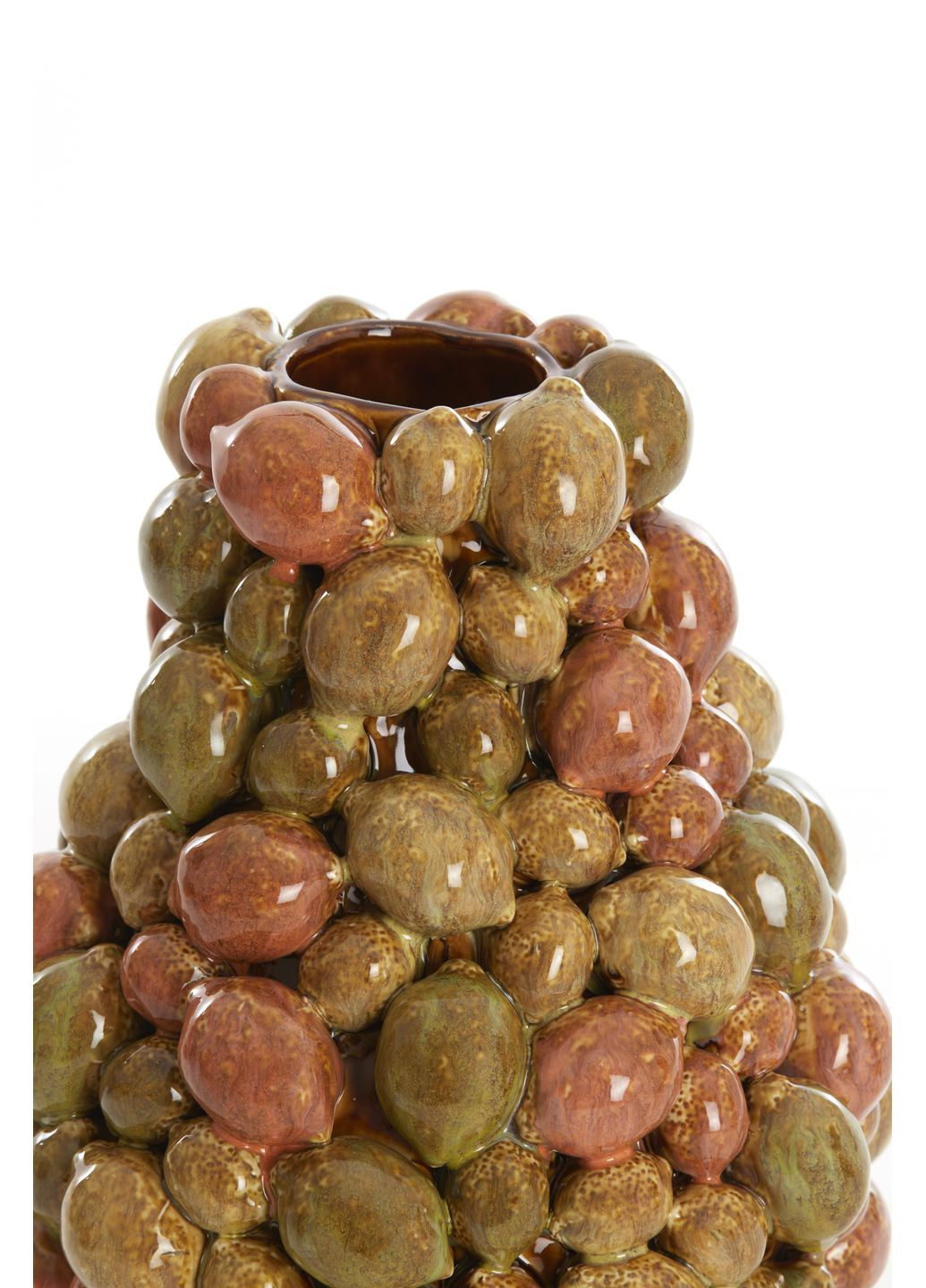 Ваза з лимонами апельсинами та лаймами ексклюзивна ручна робота висота 27 см (5713061) Light&Living (366671287)