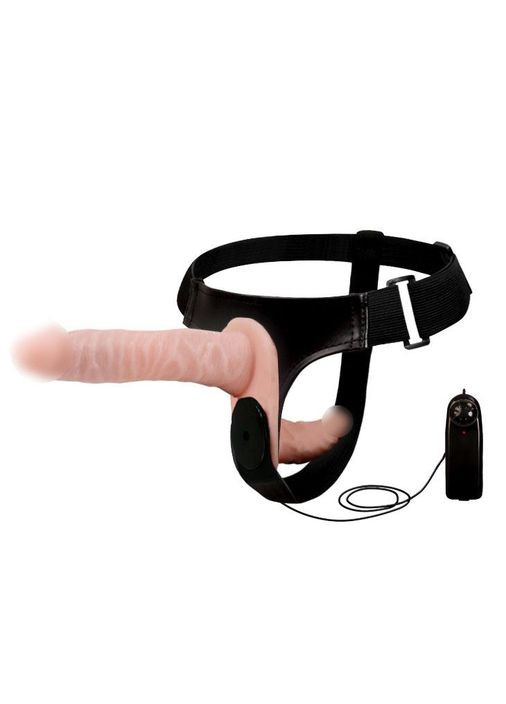 Страпон strapon подвійний із вібратором задоволення для двох двосторонній LyBaile (317747895)