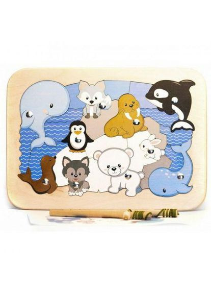 Фанерный эко-пазл "Арктика" (TS01091996170022) Eco Дерево (372495900)