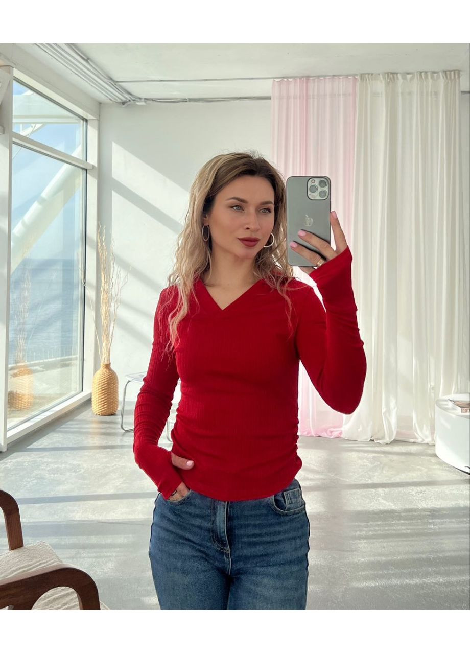 Лонгслів, колір Червоний No Brand (361120200)