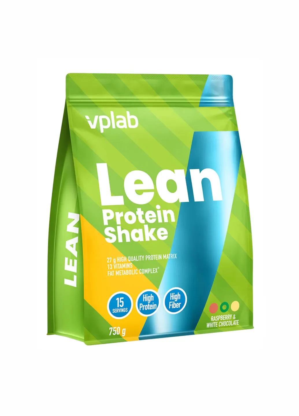 Lean Protein Shake - 750g Raspberry White Chocolate VPLab Nutrition (385943076)