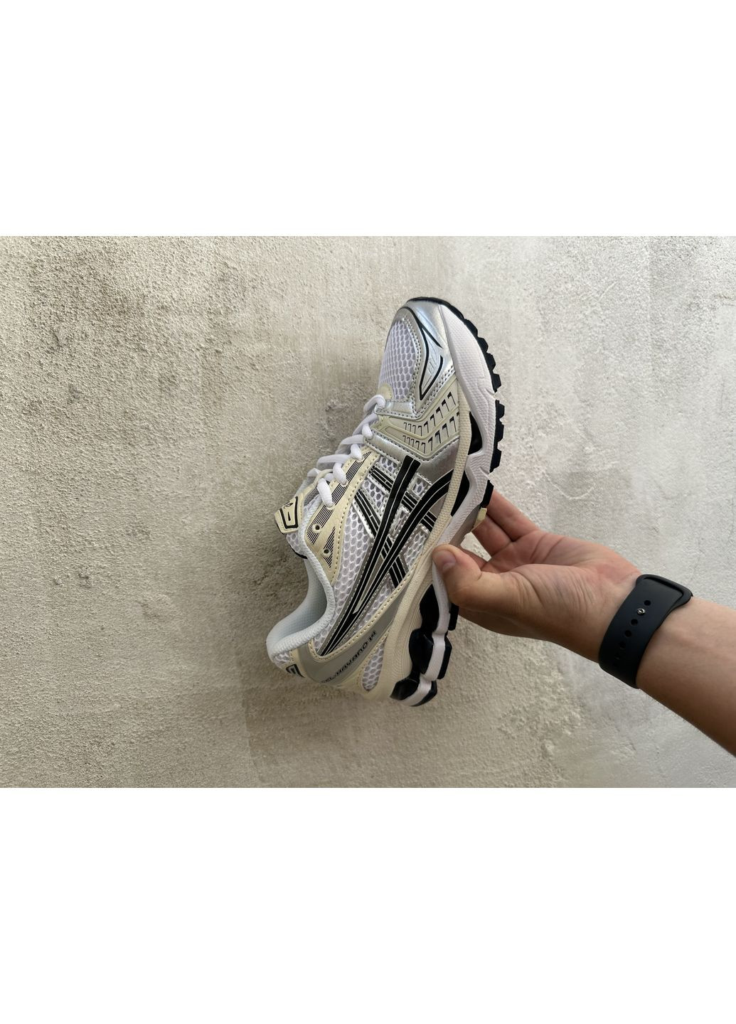 КРОССОВКИ ЖЕНСКИЕ ASICS GEL-KAYANO 14 WHITE MIDNIGHT АСИКС ГЕЛЬ КАЯНО 14 No Brand белые демисезоны (367171607)