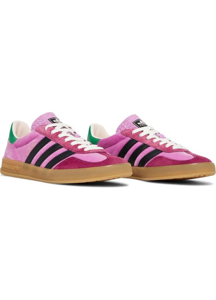 Рожеві кросівки x gucci gazelle pink — 707864 9stu0 5960/hq7084 No Brand