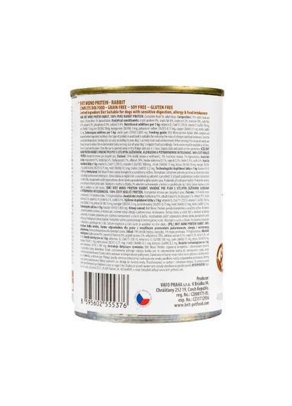 Влажный корм Brit Mono Protein Rabbit для собак, с кроликом, 400 г Brit Care (364788946)