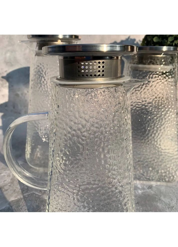 Кувшин стеклянный 1.8 л с металлической крышкой EB-19583 Edenberg (360654477)