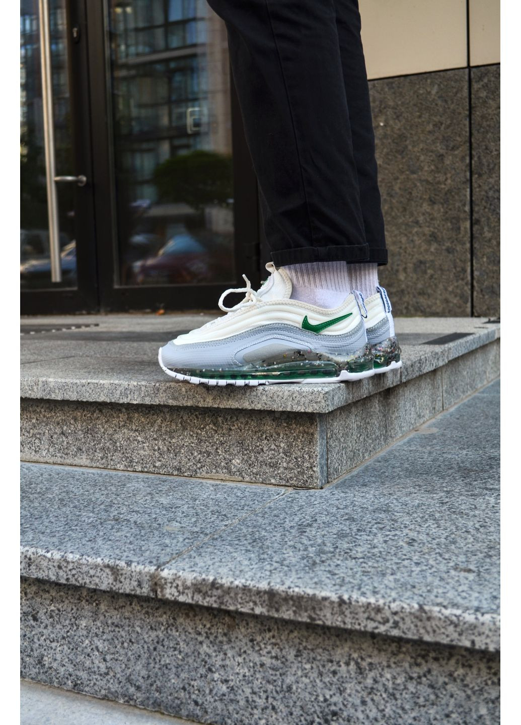 Чорні Осінні кросівки чоловічі nike 97 terrascape white black найк аір макс 97 No Brand