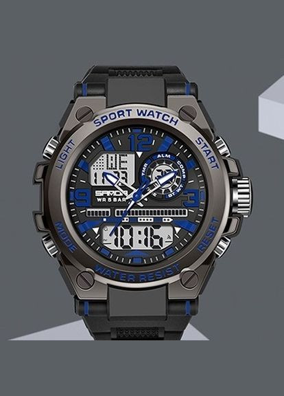 Часы мужские тактические наручные спортивные Sanda 6024-Blue (329443045)