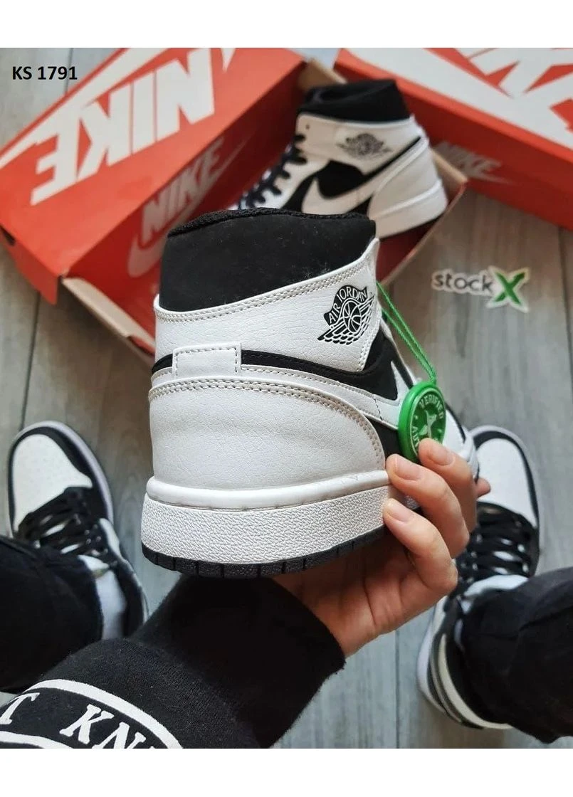 Комбіновані кросівки чоловічі nike air jordan 1 retro high og найк аір джордан демісезон No Brand