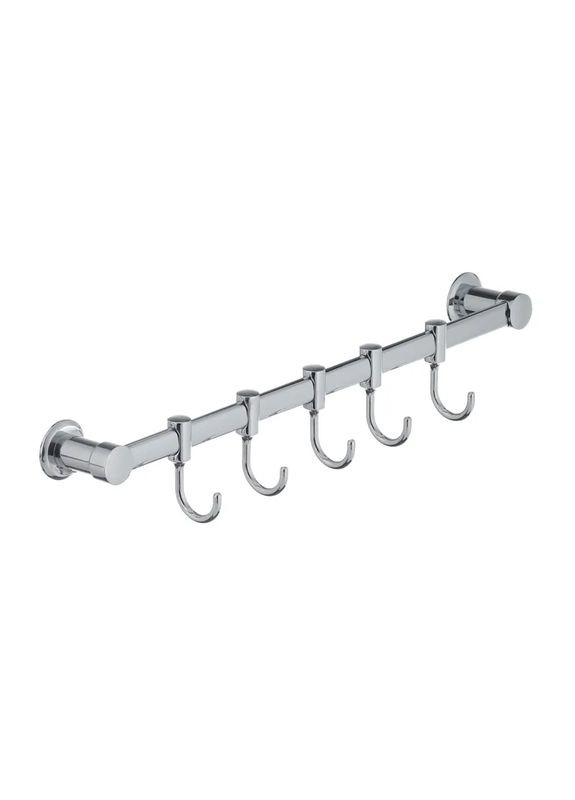 Вішалка для рушників у ванну з 5-а рухливими гачками LR205-5 (LL1419) Zerix (322006258)