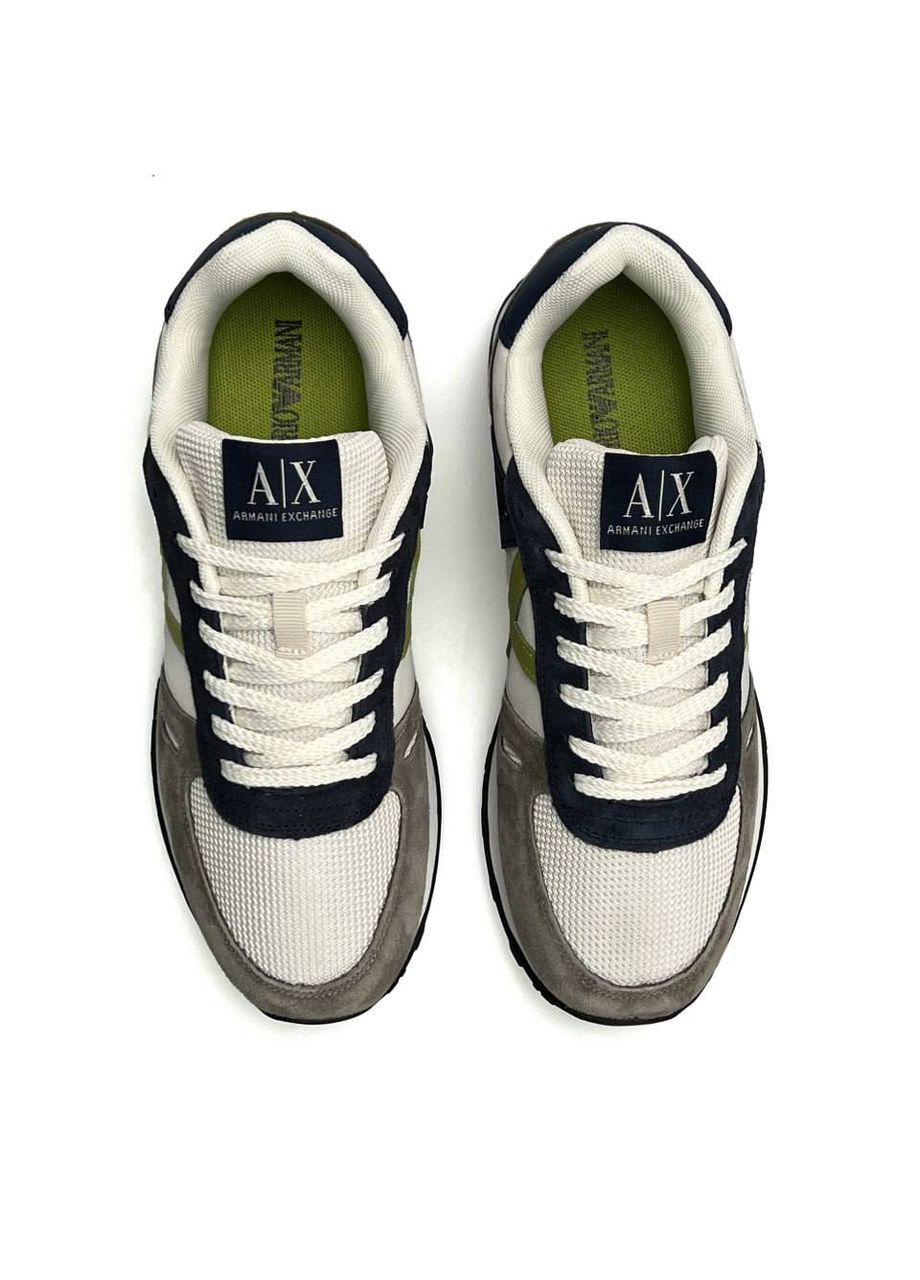 Сірі Осінні кросівки чоловічі No Brand Exchange AX Grey White