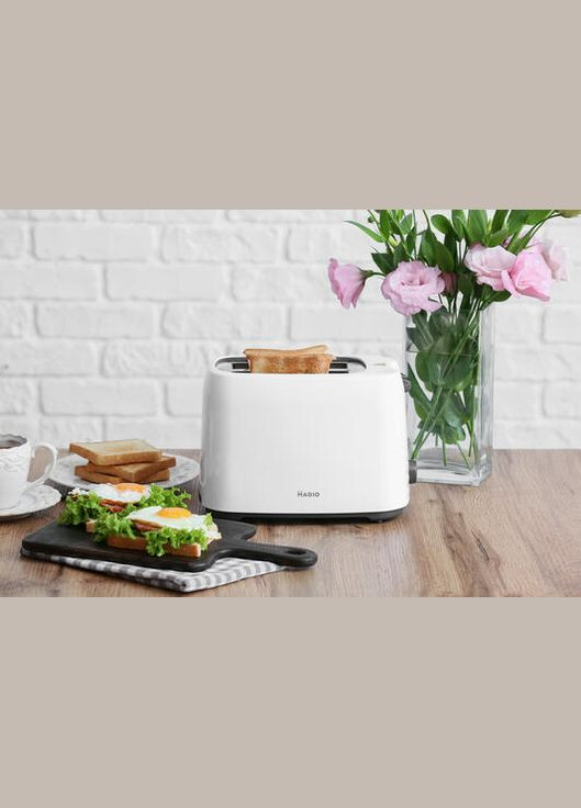 Тостер МG-278, 830 Вт/2 скибки/7 ступенів підсмажув. Magio (324621313)