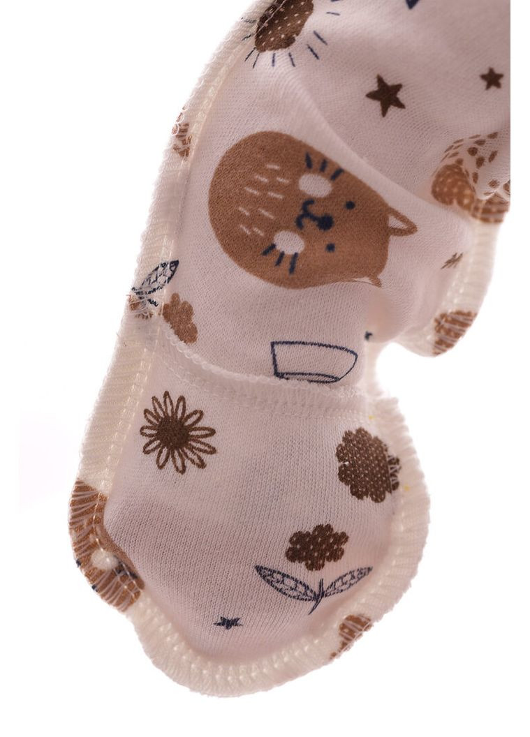 Сорочка з подряпинами для дівчинки інтерлок з котиками біла 62 см (54594) BABYKROHA (368561418)