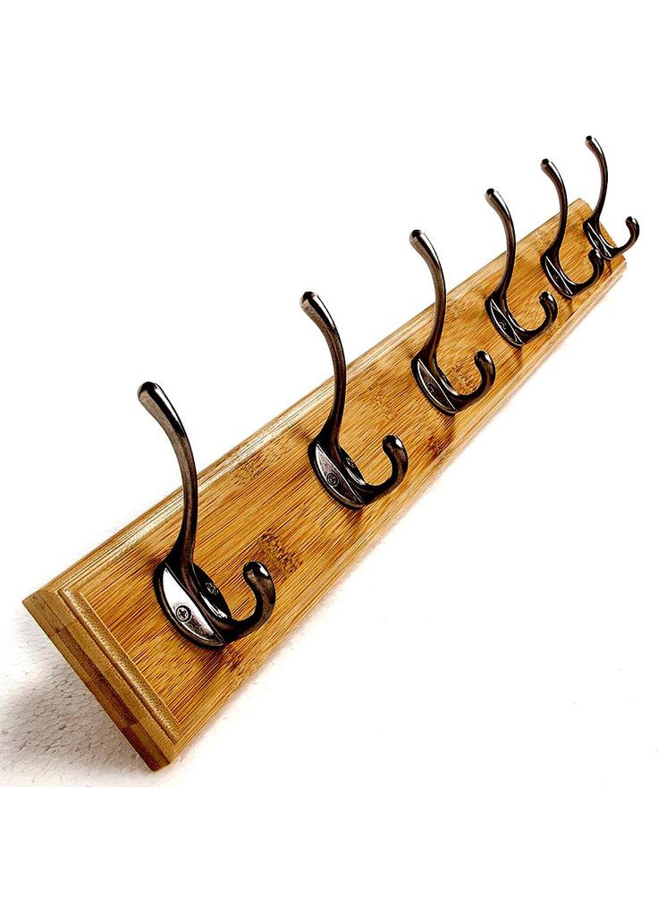 Вешалка для одежды из дерева Тандер 6 охра (ВДО-601404) No Brand (327847629)