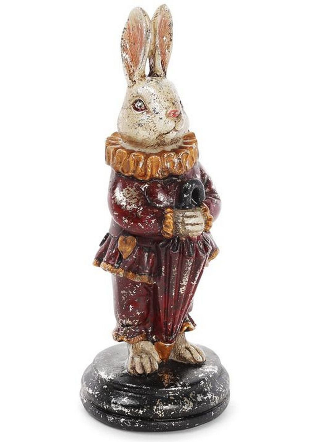 Фигурка декоративная "Белый Кролик-паж с зонтиком" 7,5х7,5х20 см Bona (289460764)