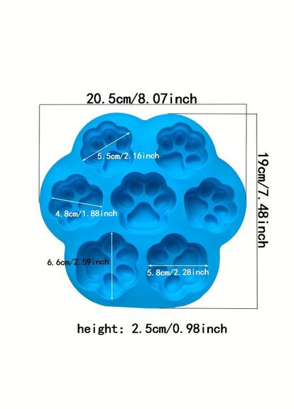 Силіконова форма Лапки для випічки желе цукерок мила свічок SAM-9054 No Brand (337177415)