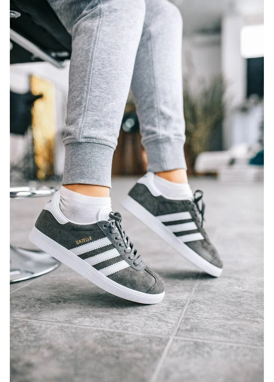 Черные летние кроссовки adidas gazelle dark grey адидас газель No Brand