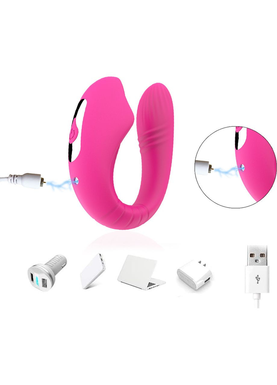 Стимулятор клитора с пультом вибратор розовый (2072809645) Lolitop (328261788)