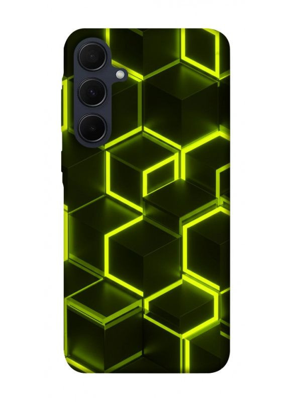 Чехол с принтом для Samsung Galaxy A35 / для самсунг галакси А35 Neon hexagon No Brand (338604592)