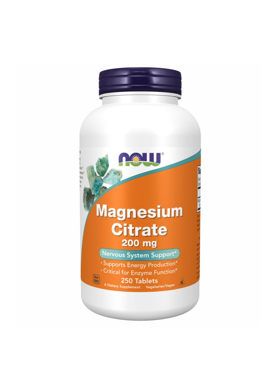 Magnesium Citrate 200mg - 250 tabs Now Foods (369399989)