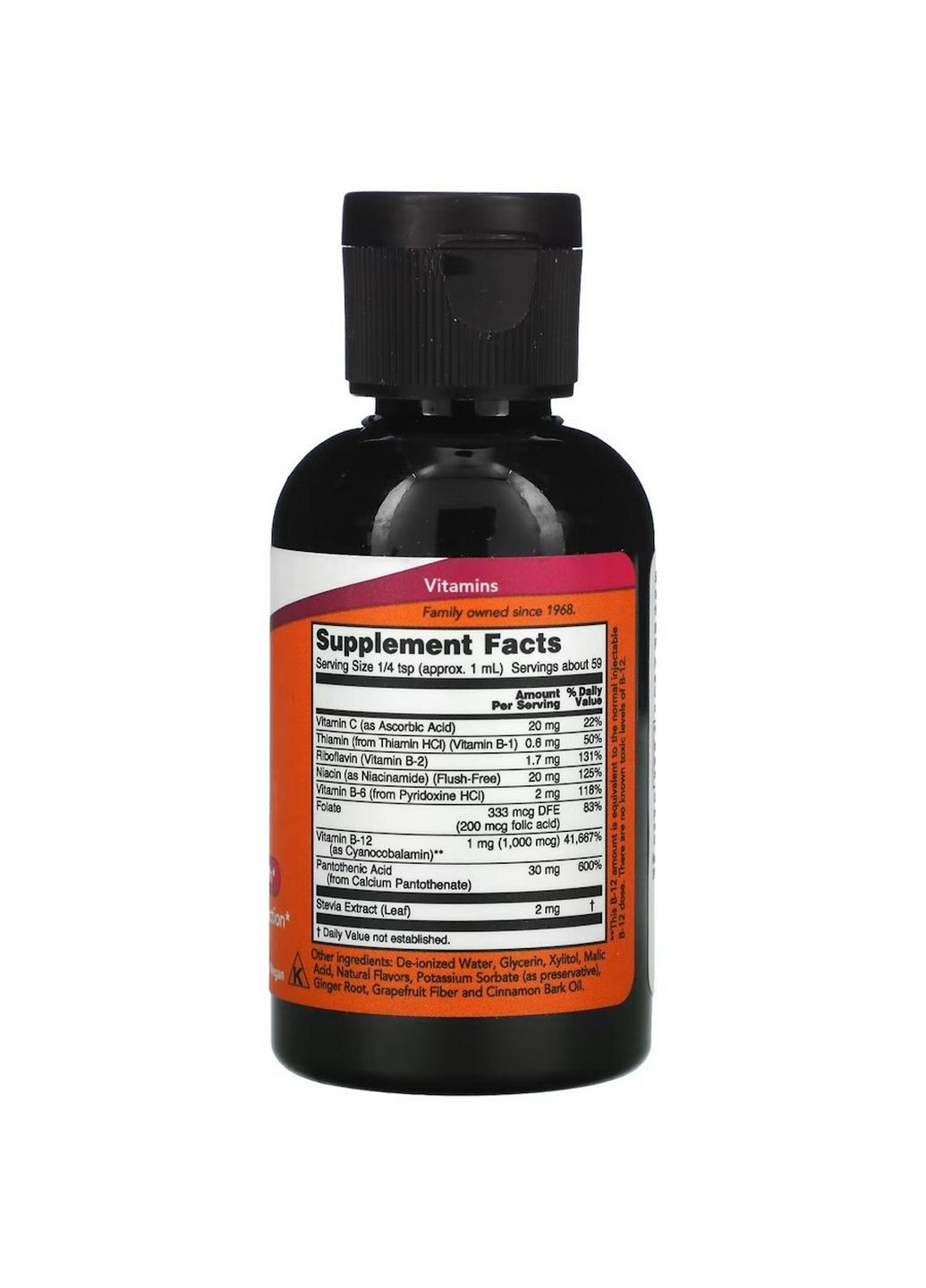 Вітаміни та мінерали Vitamin B12 Complex Liquid, 59 мл Now (294927846)